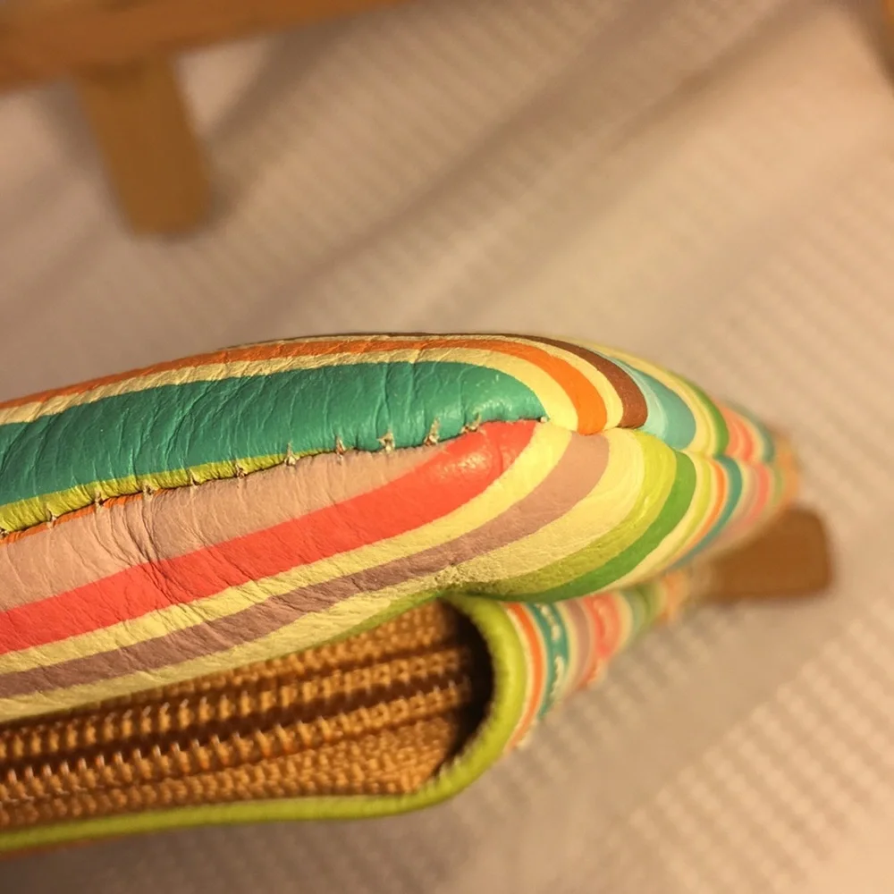 Fossil leather crossbody almost new roomy bright - Picture 4 of 8